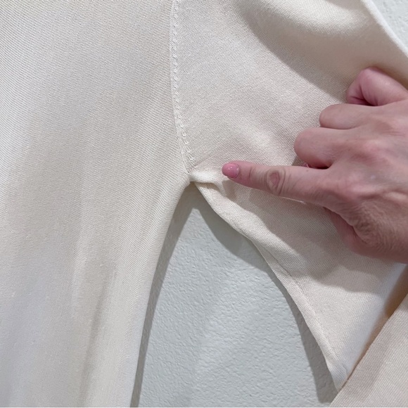 J Jill Silk Blend V Neck Tunic Blouse Size XLP - Picture 8 of 10